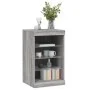 Aparador con luces LED gris Sonoma 41x37x67 cm de , Aparadores - Ref: Foro24-836726, Precio: 52,95 €, Descuento: %