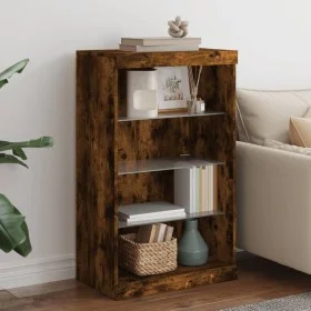 Sideboard mit LED-Leuchten Räuchereiche 60,5x37x100 cm von , Sideboards - Ref: Foro24-836711, Preis: 71,28 €, Rabatt: %