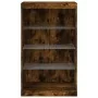 Sideboard with smoked oak LED lights 60.5x37x100 cm by , Sideboards - Ref: Foro24-836711, Price: 71,28 €, Discount: %