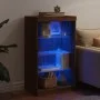 Sideboard with LED lights brown oak 60.5x37x100 cm by , Sideboards - Ref: Foro24-836713, Price: 67,71 €, Discount: %