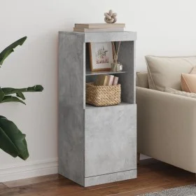 Sideboard with LED lights concrete gray 41x37x100 cm by , Sideboards - Ref: Foro24-836689, Price: 75,53 €, Discount: %