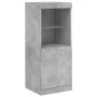 Aparador con luces LED gris hormigón 41x37x100 cm de , Aparadores - Ref: Foro24-836689, Precio: 75,90 €, Descuento: %