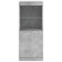 Sideboard with LED lights concrete gray 41x37x100 cm by , Sideboards - Ref: Foro24-836689, Price: 77,17 €, Discount: %