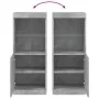 Aparador con luces LED gris hormigón 41x37x100 cm de , Aparadores - Ref: Foro24-836689, Precio: 75,90 €, Descuento: %