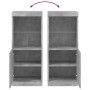 Aparador con luces LED gris hormigón 41x37x100 cm de , Aparadores - Ref: Foro24-836689, Precio: 77,17 €, Descuento: %