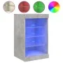 Aparador con luces LED gris hormigón 41x37x67 cm de , Aparadores - Ref: Foro24-836724, Precio: 59,87 €, Descuento: %