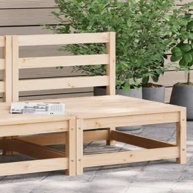 Garden sofa without armrests solid pine wood 70x70x67 cm by , Modular outdoor sofas - Ref: Foro24-837914, Price: 49,82 €, Dis...