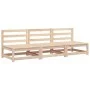 Garden sofas without armrests 3 units pine wood 70x70x67 cm by , Modular outdoor sofas - Ref: Foro24-837928, Price: 113,72 €,...