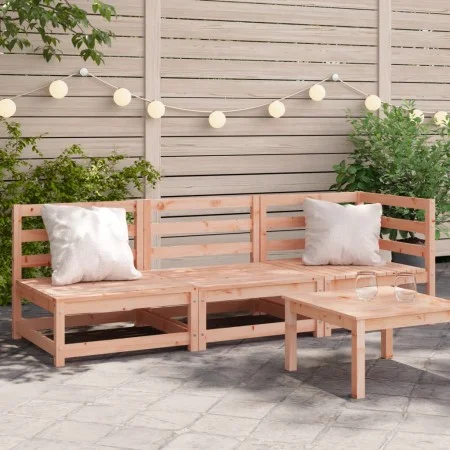 3-seater garden sofa made of solid Douglas fir wood by , Modular outdoor sofas - Ref: Foro24-837954, Price: 168,82 €, Discoun...