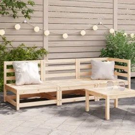 3-Sitzer-Gartensofa aus massivem Zirbenholz von , Modulare Sofas für den Außenbereich - Ref: Foro24-837949, Preis: 159,49 €, ...