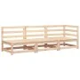 Solid pine wood 3-seater garden sofa by , Modular outdoor sofas - Ref: Foro24-837949, Price: 159,18 €, Discount: %