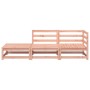 Garden sofa with footrest, 2 seats, solid Douglas fir wood by , Modular outdoor sofas - Ref: Foro24-837975, Price: 150,39 €, ...