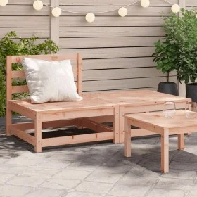 Garden sofa without armrests with solid Douglas wood stool by , Modular outdoor sofas - Ref: Foro24-837961, Price: 87,79 €, D...
