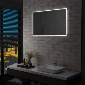 Bathroom wall mirror with LED lights and touch sensor 100x60 cm by vidaXL, Mirrors - Ref: Foro24-144737, Price: 135,56 €, Dis...