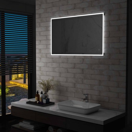 Bathroom wall mirror with LED lights and touch sensor 100x60 cm by vidaXL, Mirrors - Ref: Foro24-144737, Price: 137,65 €, Dis...