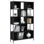 Estantería madera de ingeniería negra 102x28x172 cm de , Librerías y estanterías - Ref: Foro24-3213657, Precio: 135,90 €, Des...