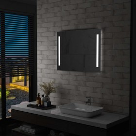 Badezimmerwandspiegel mit LED 80x60 cm von vidaXL, Spiegel - Ref: Foro24-144706, Preis: 67,19 €, Rabatt: %