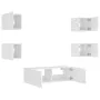 Wand-TV-Möbel mit LED-Leuchten 5 Stück weiß von , TV-Möbel - Ref: Foro24-3216860, Preis: 179,15 €, Rabatt: %