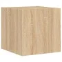 Wand-TV-Möbel mit LED-Leuchten 5 Stück Sonoma Eiche von , TV-Möbel - Ref: Foro24-3216862, Preis: 163,46 €, Rabatt: %