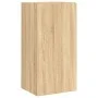 Wand-TV-Möbel mit LED-Leuchten 3 Stück Sonoma-Eiche von , TV-Möbel - Ref: Foro24-3216876, Preis: 170,61 €, Rabatt: %