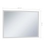 Bathroom wall mirror with LED lights and touch sensor 100x60 cm by vidaXL, Mirrors - Ref: Foro24-144737, Price: 137,65 €, Dis...