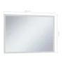 Bathroom wall mirror with LED lights and touch sensor 100x60 cm by vidaXL, Mirrors - Ref: Foro24-144737, Price: 135,56 €, Dis...