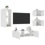 Wand-TV-Möbel mit 4 LED-Lichtern in Weiß. von , TV-Möbel - Ref: Foro24-3216881, Preis: 183,39 €, Rabatt: %
