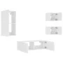 Wand-TV-Möbel mit 4 LED-Lichtern in Weiß. von , TV-Möbel - Ref: Foro24-3216881, Preis: 183,39 €, Rabatt: %