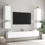 Wand-TV-Möbel mit LED-Leuchten 6-teilig weiß von , TV-Möbel - Ref: Foro24-3216888, Preis: 308,28 €, Rabatt: %