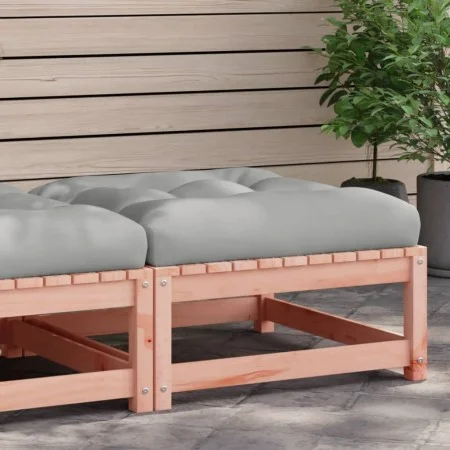 Garden stool with cushion made of solid Douglas fir wood by , Modular outdoor sofas - Ref: Foro24-838099, Price: 67,41 €, Dis...