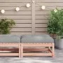Garden stool with cushion made of solid Douglas fir wood by , Modular outdoor sofas - Ref: Foro24-838099, Price: 67,41 €, Dis...