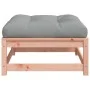 Garden stool with cushion made of solid Douglas fir wood by , Modular outdoor sofas - Ref: Foro24-838099, Price: 67,41 €, Dis...