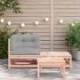 Garden sofa made of rattan with cushions and footrest by , Modular outdoor sofas - Ref: Foro24-838115, Price: 119,50 €, Disco...