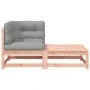 Garden sofa made of rattan with cushions and footrest by , Modular outdoor sofas - Ref: Foro24-838115, Price: 119,50 €, Disco...