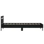 Schwarzes Holzwerkstoffbett mit Kopfteil 90x190 cm von , Betten und Lattenroste - Ref: Foro24-838562, Preis: 85,69 €, Rabatt: %