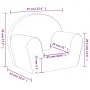 Kindersofa aus weichem Plüsch hellgrau von , Baby- und Kleinkindmöbel - Ref: Foro24-356981, Preis: 41,37 €, Rabatt: %