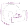 Kindersofa aus weichem Plüsch hellgrau von , Baby- und Kleinkindmöbel - Ref: Foro24-356981, Preis: 42,22 €, Rabatt: %