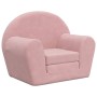 Sofá cama para niños felpa suave rosa
