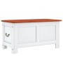 Storage trunk with brown and white acacia wood lid by , Storage trunks - Ref: Foro24-364919, Price: 128,01 €, Discount: %