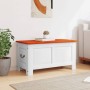 Storage trunk with brown and white acacia wood lid by , Storage trunks - Ref: Foro24-364919, Price: 128,01 €, Discount: %