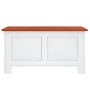 Storage trunk with brown and white acacia wood lid by , Storage trunks - Ref: Foro24-364919, Price: 128,01 €, Discount: %