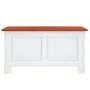 Storage trunk with brown and white acacia wood lid by , Storage trunks - Ref: Foro24-364919, Price: 118,56 €, Discount: %