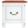 Storage trunk with brown and white acacia wood lid by , Storage trunks - Ref: Foro24-364919, Price: 128,01 €, Discount: %