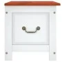 Storage trunk with brown and white acacia wood lid by , Storage trunks - Ref: Foro24-364919, Price: 118,56 €, Discount: %