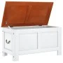 Storage trunk with brown and white acacia wood lid by , Storage trunks - Ref: Foro24-364919, Price: 118,56 €, Discount: %