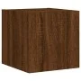 TV wall unit with LED lights, 6 pieces, engineered wood, brown oak. by , TV Furniture - Ref: Foro24-3216817, Price: 173,68 €,...