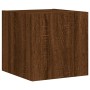 Wand-TV-Möbel mit LED 6 Stk. Holzwerkstoff braune Eiche von , TV-Möbel - Ref: Foro24-3216817, Preis: 175,87 €, Rabatt: %