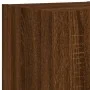 TV wall unit with LED lights, 6 pieces, engineered wood, brown oak. by , TV Furniture - Ref: Foro24-3216817, Price: 173,68 €,...