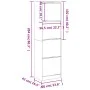 Shoe cabinet with 4 folding drawers in Sonoma oak, 60x42x204 cm by , Shoe racks and shoe organizers - Ref: Foro24-3214394, Pr...