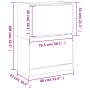 Mueble zapatero 2 cajones abatibles gris Sonoma 80x42x108 cm de , Zapateros y organizadores de calzado - Ref: Foro24-3214404,...